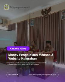 Intensifikasi pengelolaan website dan medsos kalurahan, Kominfo Gunungkidul adakan monev